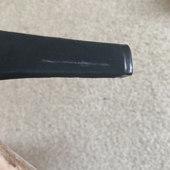 LK Bennett Black Suede Zip Up Block Heel Ankle Boot Size 39 - Picture 5 of 11